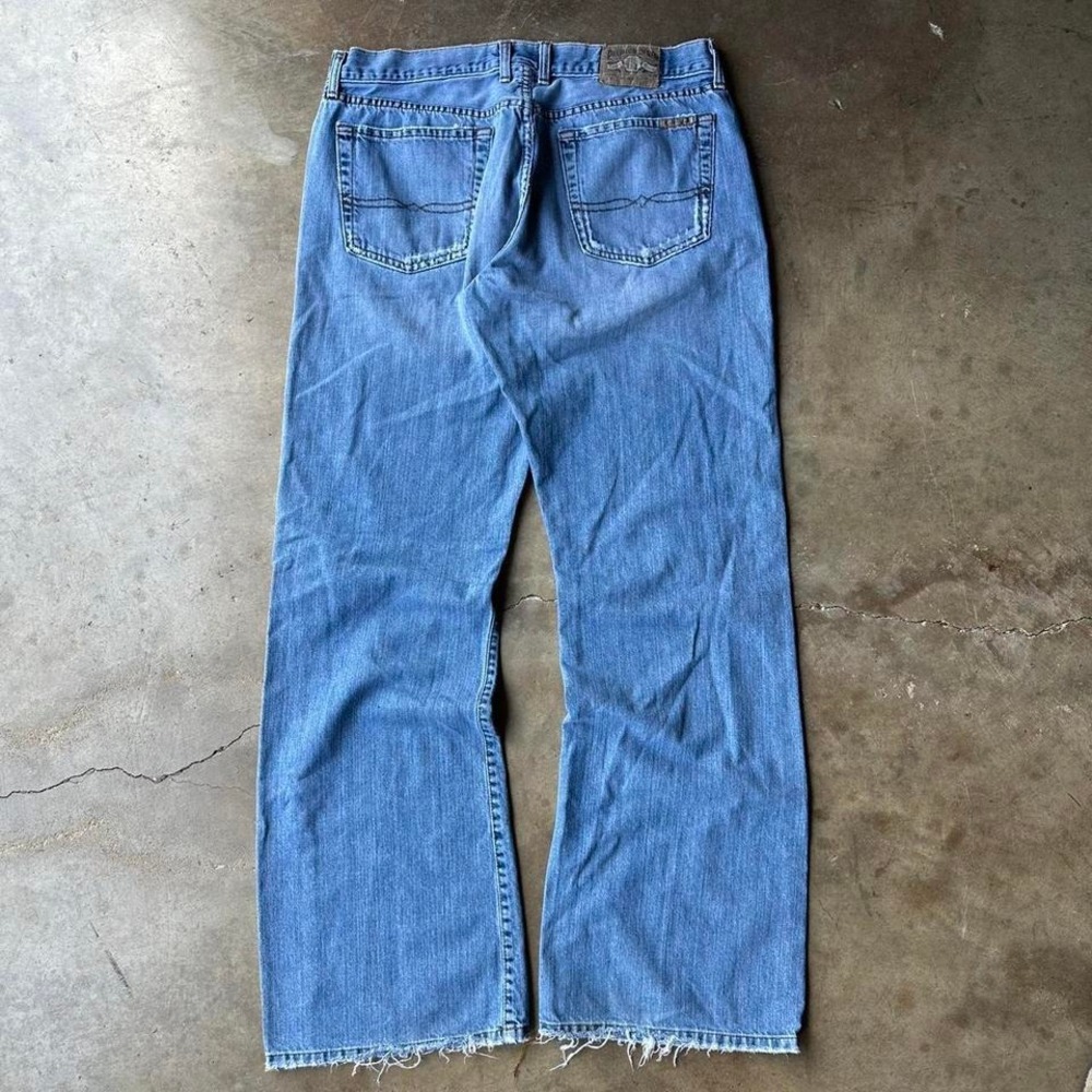 Vintage baggy wide leg lucky brand dungaree jeans